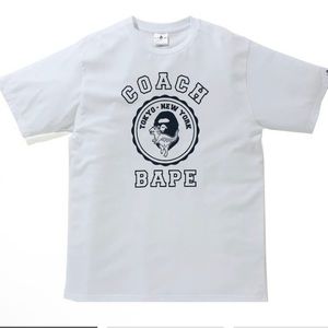 COACH X BAPE WHITE T SHIRT